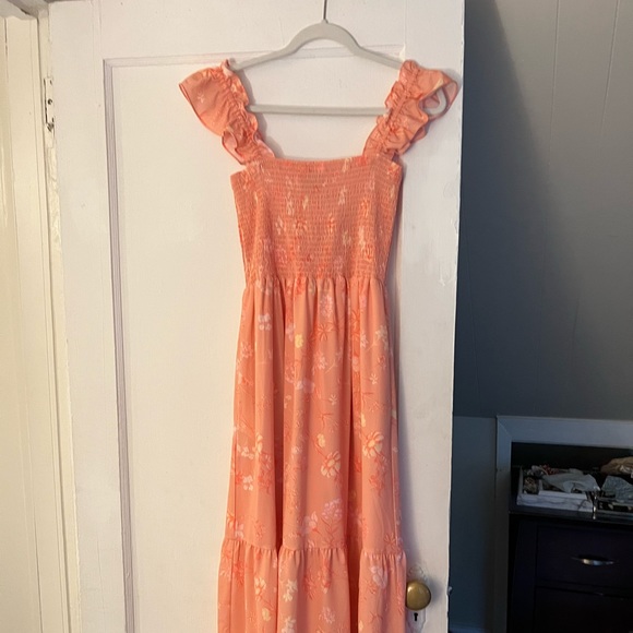 FRENCH CONNECTION SMOCKED FRILL DRESS - Picture 4 of 4
